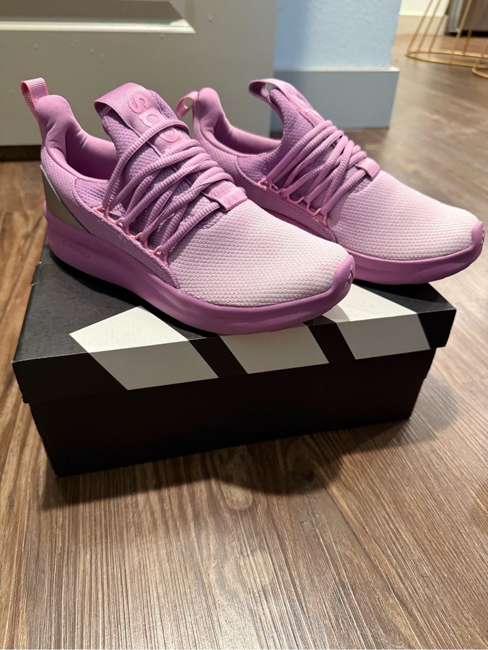 adidas Women’s Pink Athletic Slip-On Sneakers - Picture 2 of 12
